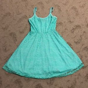 Mint green dress